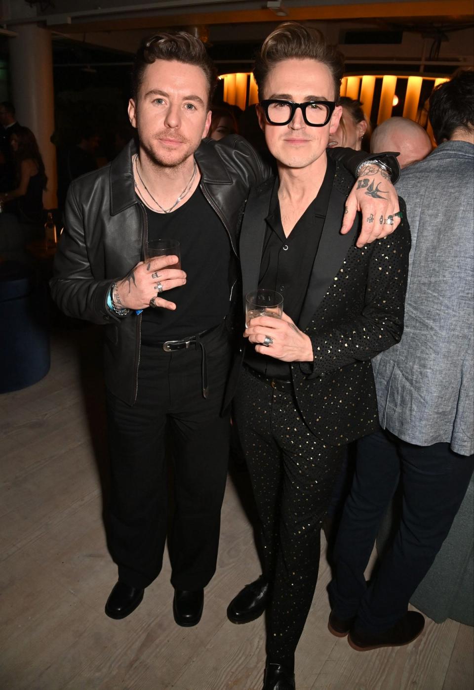 Danny Jones and Tom Fletcher attend the Universal Music BRIT Awards after-party at 180 The Strand (Dave Benett)