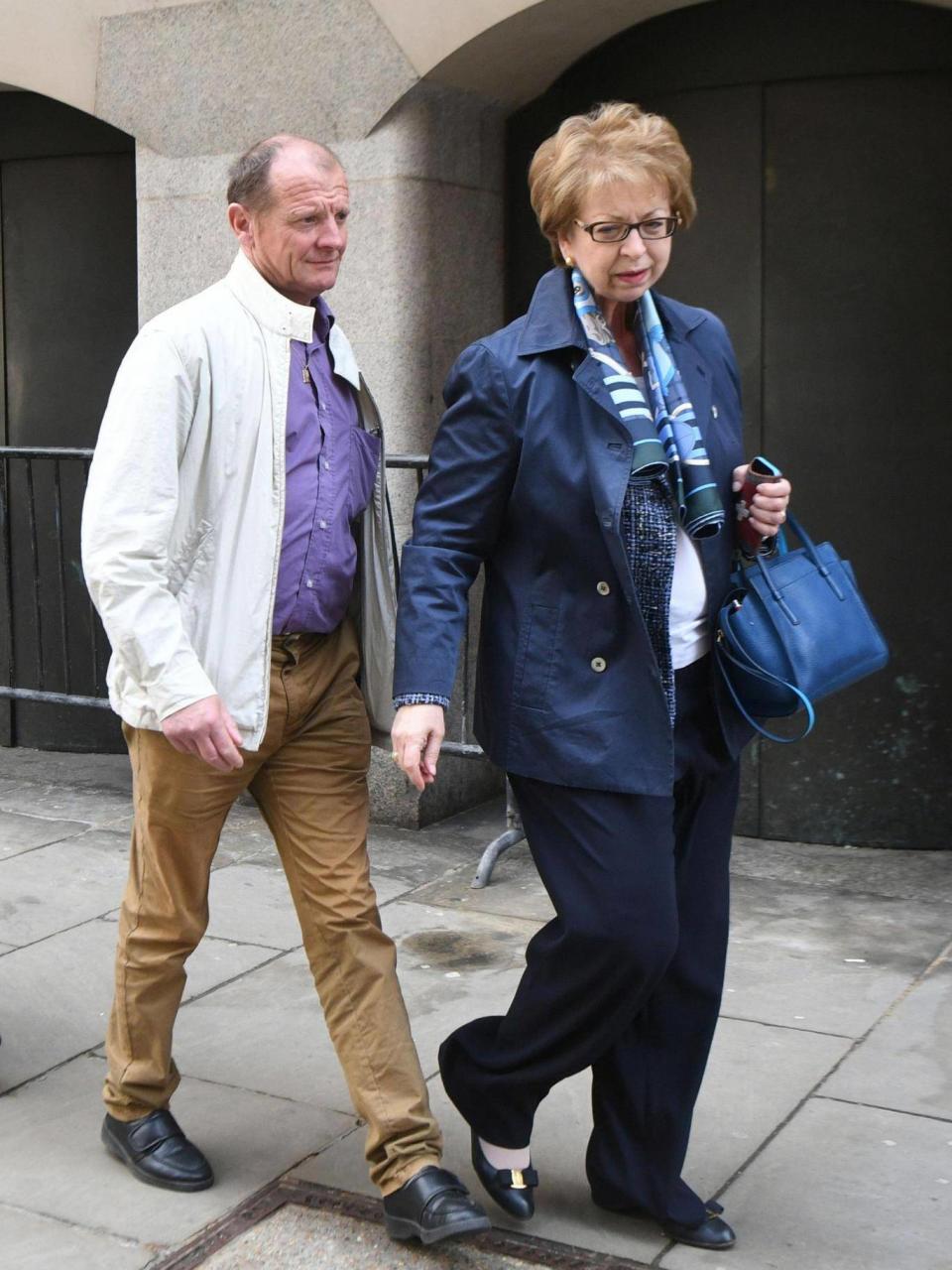 Miss Lionnet's parents leaving court (PA)