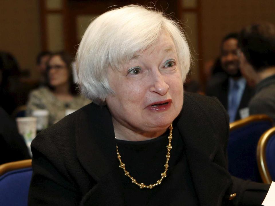 janet yellen shrug