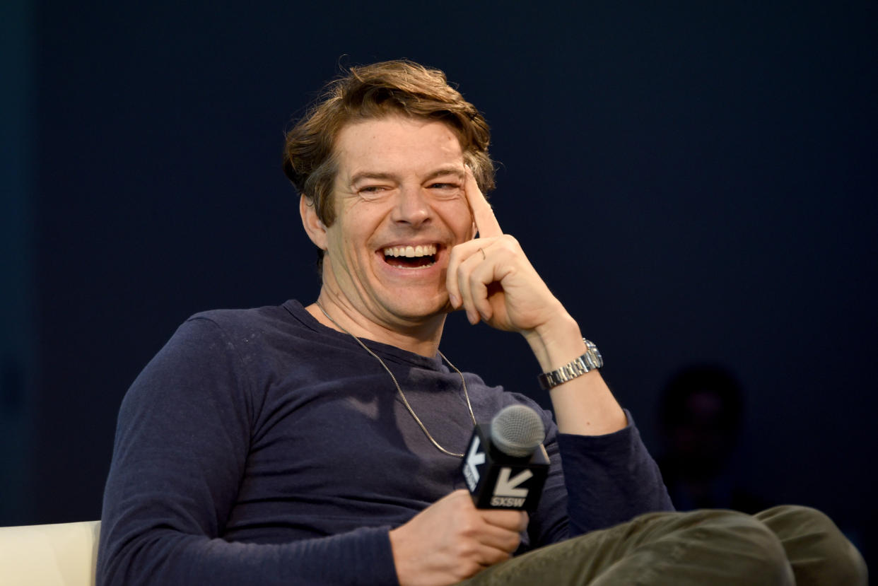 AUSTIN, TX - MARCH 11:  Jason Blum speaks onstage at Featured Session: Ethan Hawke and Jason Blum during the 2019 SXSW Conference and Festivals at Austin Convention Center on March 11, 2019 in Austin, Texas.  (Photo by Dave Pedley/Getty Images for SXSW)