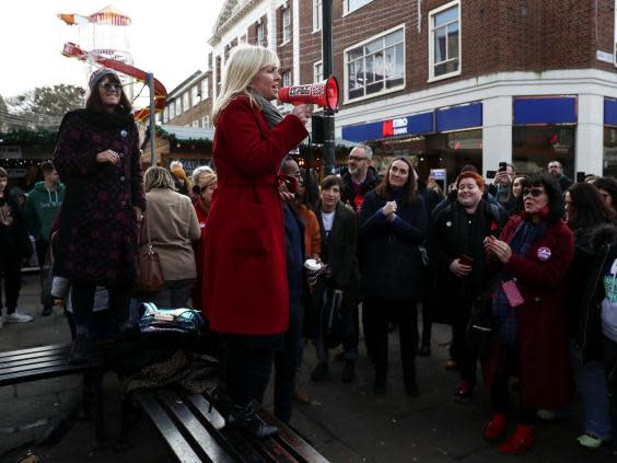 Rosie Duffield won Canterbury for Labour by just 187 votes in 2017 (Reuters)