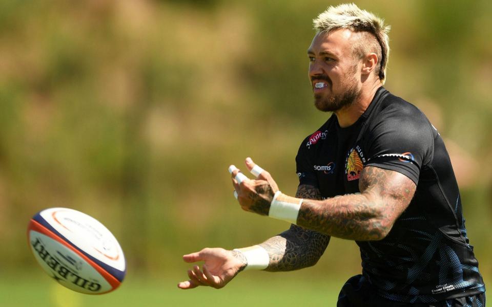 Jack Nowell training with Exeter Chiefs - GETTY IMAGES