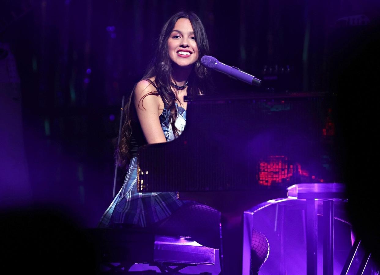 Olivia Rodrigo performs during her 2022 SOUR Tour at Radio City Music Hall