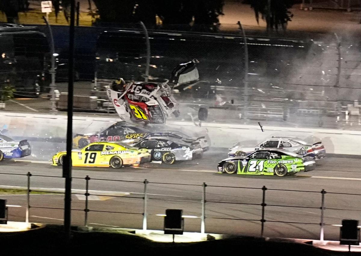 NASCAR Xfinity race recap: Austin Hill wins Xfinity race as Myatt Snider goes airborne in fiery wreck