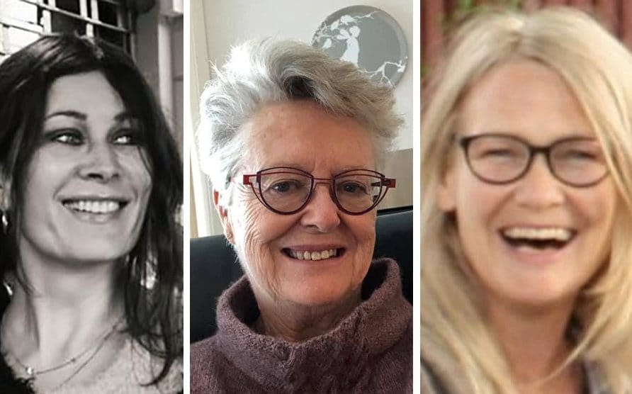 Andrea Meyer, 52, Liv Berit Borge, 75, and Hanne Merethe Englund, 56 - REUTERS