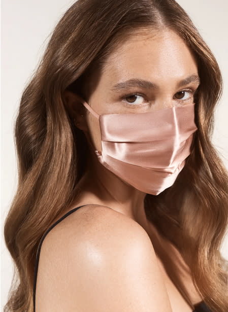 Pure Silk Adult Pleated Face Covering. Image via Nordstrom