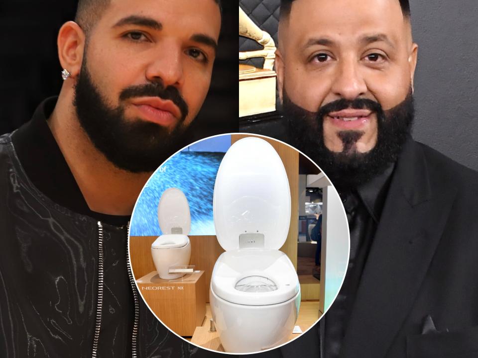 Drake surprised DJ Khaled with luxury toilet bowls worth thousands for his  birthday: 'This might be the best gift ever'