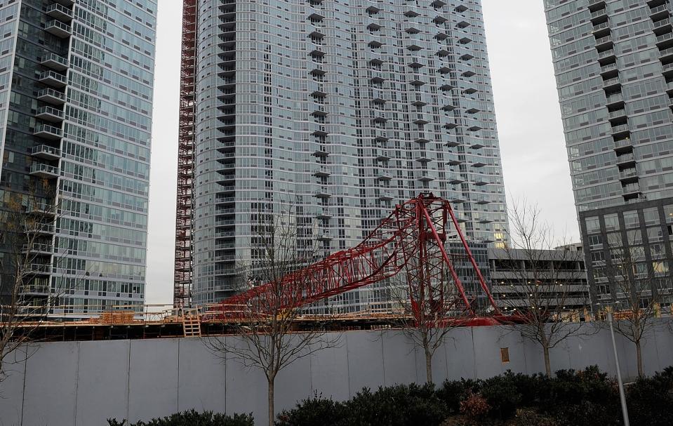 Construction Crane Collapses In Long Island City, Queens