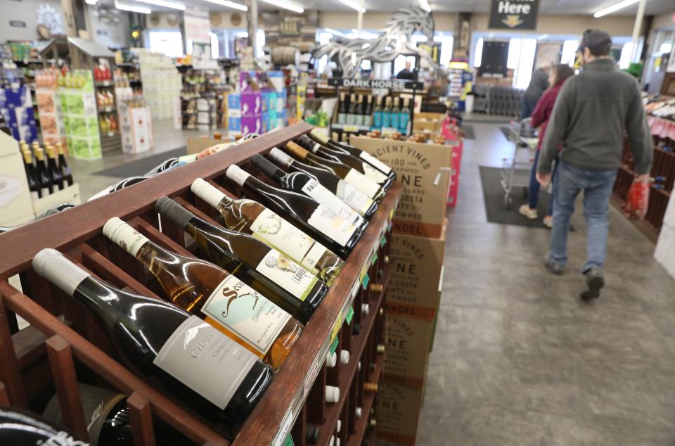 Wines and spirits are on display in every foot of space inside at Ryan's Wine & Spirits in Canandaigua Friday, Feb. 23, 2024.
