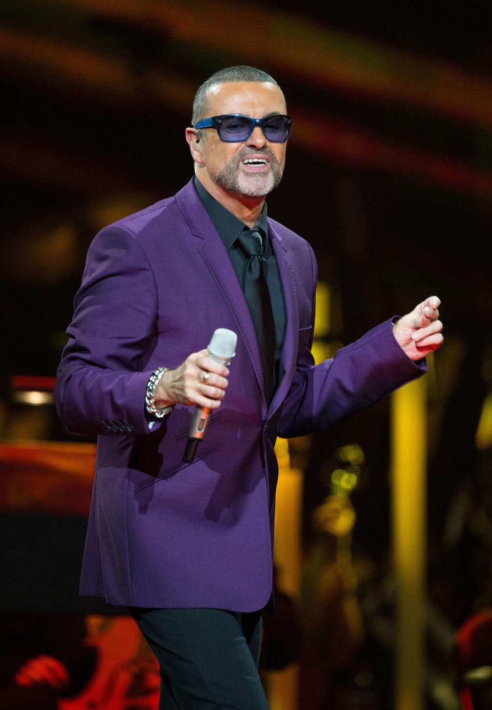 George Michael peformed at the Royal Albert Hall in London on Sept. 29, 2012.