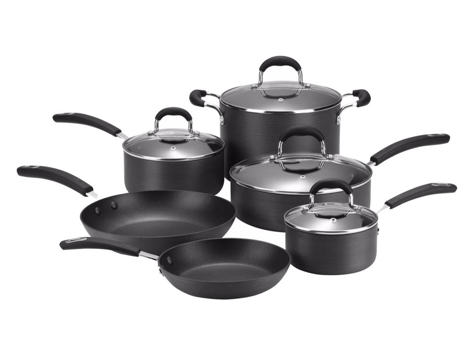 Cooks 10-pc. Classic Hard-Anodized Nonstick Cookware Set