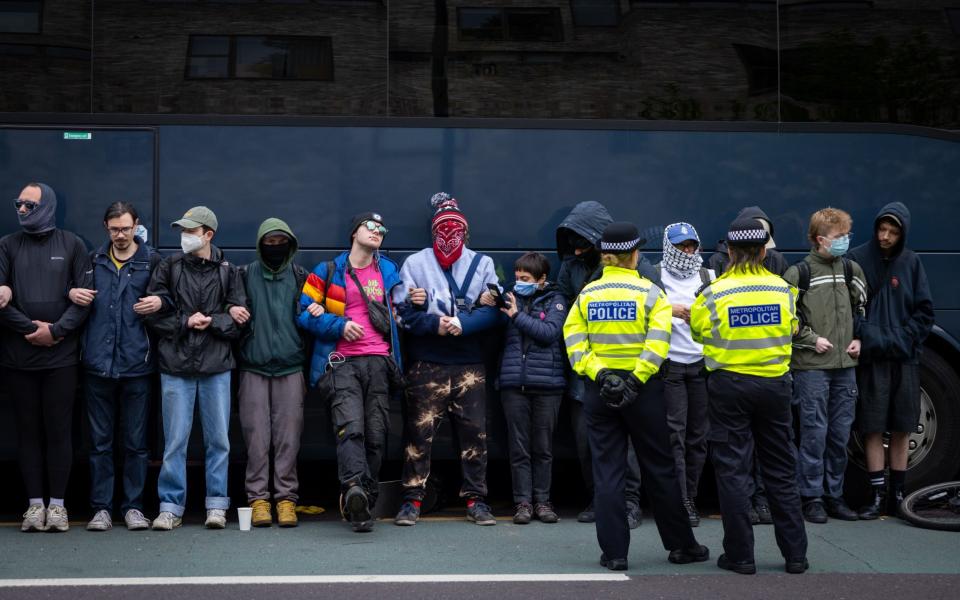 Bibby Stockholm protests