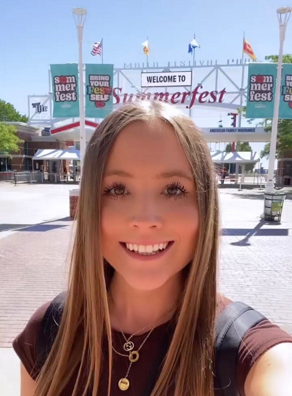 Be MKE June 29, 2022: Hannah Kirby reporting from the Summerfest grounds in Milwaukee on opening day, June 23, 2022.