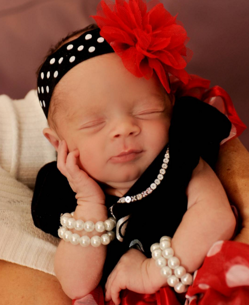 Look at those pearls. This kid is a queen. (Photo: Instagram)