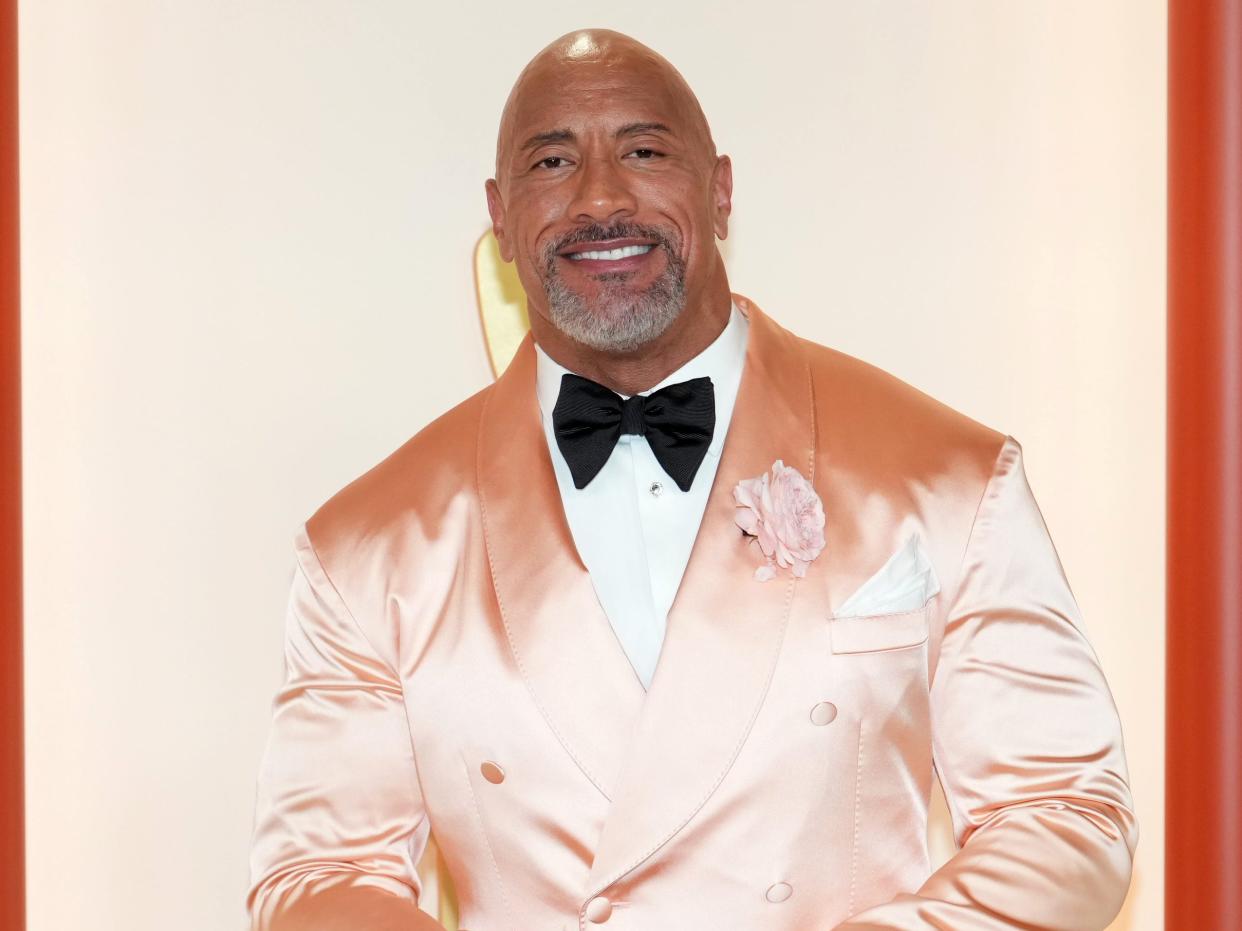 Dwayne 'The Rock' Johnson attends the 95th Annual Academy Awards on March 12, 2023 in Hollywood, California.