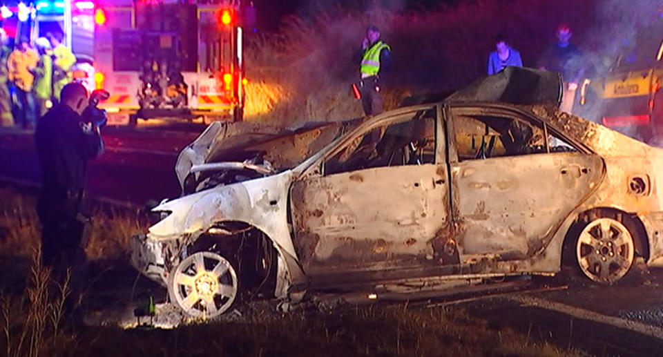 Two people have died in a horror crash near Bundaberg. Source: 7 News