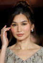 <p> Often paired with understated brown eye make-up, peachy tones were a popular choice in the '70s, both on the cheeks and lips. And these tones remain popular to this day - just look at actress Gemma Chan's makeup look, which features a subtle peachy blush. </p>