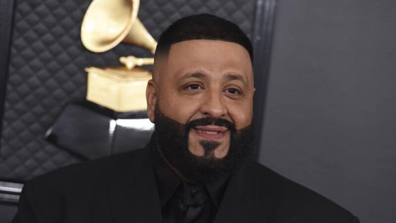 DJ Khaled arrives at the 62nd annual Grammy Awards on Jan. 26, 2020, in Los Angeles. DJ Khaled latest maximalist album, “Khaled Khaled,” features a total of 29 rappers and singers across 13 tracks. (Photo by Jordan Strauss/Invision/AP, File)