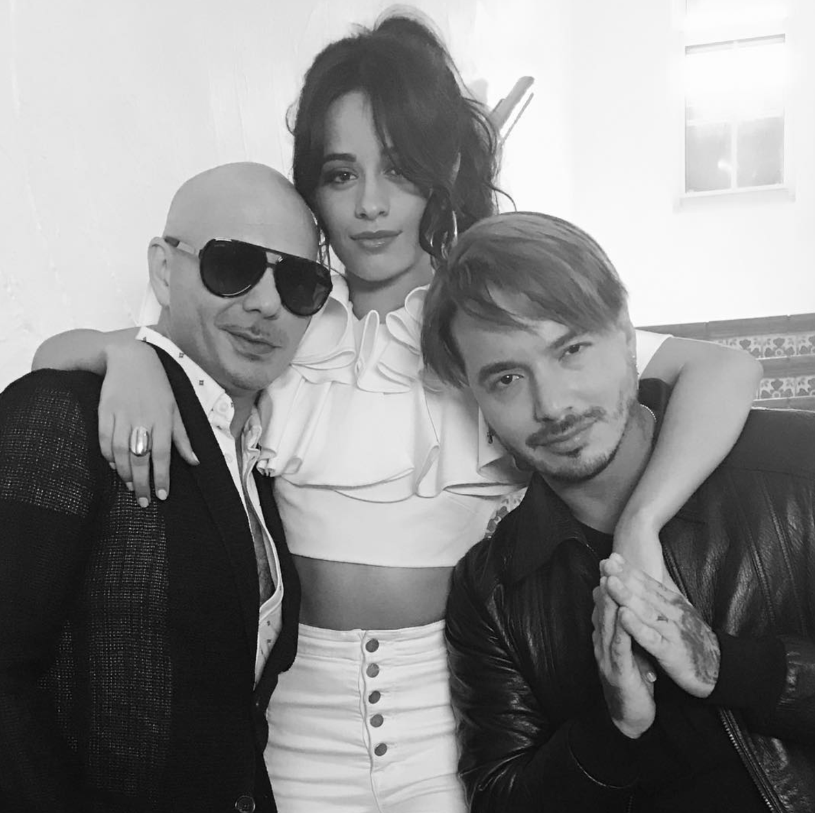 Camila Cabello just hinted at a collaboration with J Balvin and Pitbull