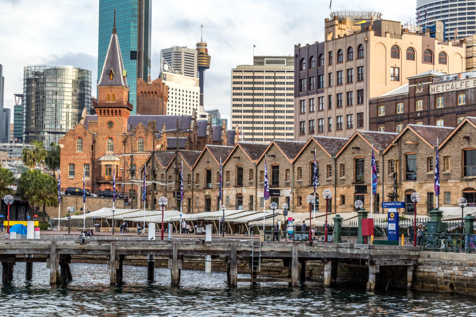 Wander around the Rocks in Sydney. Image: Getty