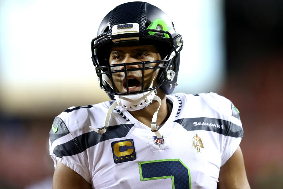 Russell Wilson #3 of the Seattle Seahawks 