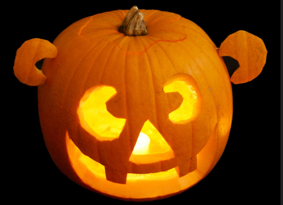 <body> <p>Don’t let your pumpkin carving <a rel="nofollow noopener" href=" http://www.bobvila.com/slideshow/21-clever-little-things-to-do-with-scrap-wood-49986?#.V-MSIZMrIcg?bv=yahoo" target="_blank" data-ylk="slk:scraps;elm:context_link;itc:0;sec:content-canvas" class="link ">scraps</a> go to waste. Instead, incorporate the excess bits into your design. Triangular pieces make adorable cat ears, but cutouts can also work as noses, hands, or feet. Let your imagination run wild! Attach the scraps to your pumpkin with toothpicks. </p> <p><strong>Related: <a rel="nofollow noopener" href=" http://www.bobvila.com/slideshow/the-greatest-haunted-house-you-could-ever-diy-48123#.V-MEGpMrIcg?bv=yahoo" target="_blank" data-ylk="slk:The Greatest Haunted House You Could Ever DIY;elm:context_link;itc:0;sec:content-canvas" class="link ">The Greatest Haunted House You Could Ever DIY</a> </strong> </p> </body>