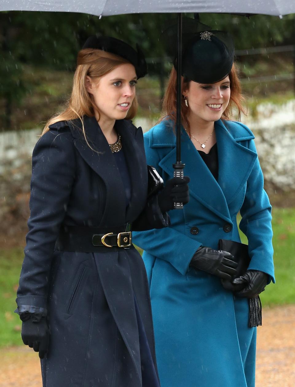 Princess Beatrice and Princess Eugenie christmas