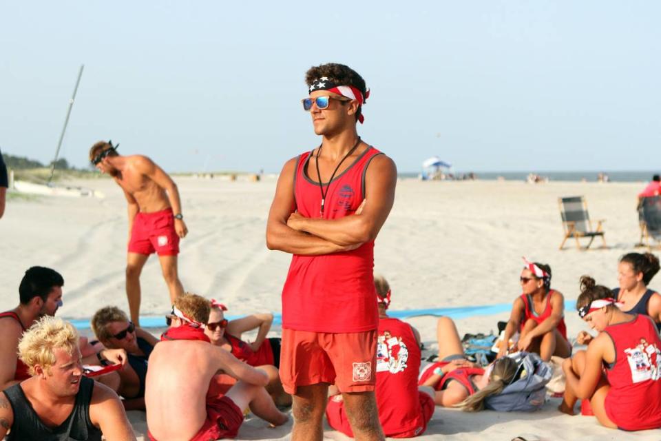 18th Annual Lifeguard Competition ends with Beach Flags competition on Wednesday night at Islander’s Beach on Hilton Head Island. Staff photo
