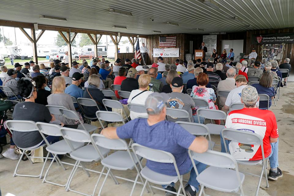 Veterans were honored on Monday at the Ashland County Fair.