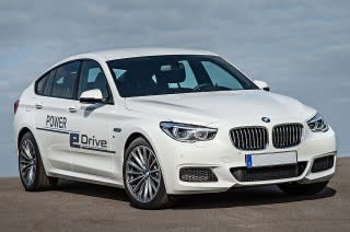 BMW 5-Series GT development prototype for Power eDrive plug-in hybrid system, Nov 2014