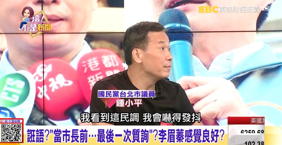 鍾小平認為，陳其邁陣營看到民調應該要發抖。（圖／翻攝自這不是新聞 Youtube）