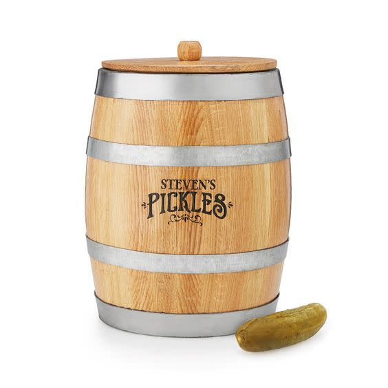 Uncommon Goods Personalized Pickling Barrel