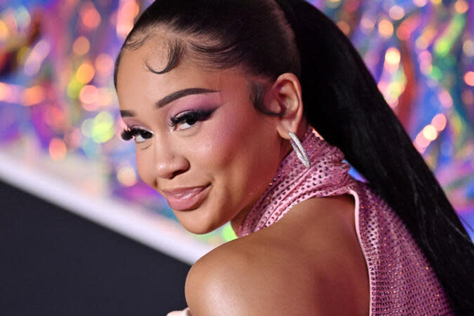 Saweetie Responds After Her Teleprompter Mishap At The VMAs Goes Viral: ‘Y’all Better Stop’ | Axelle/Bauer-Griffin via Getty Images