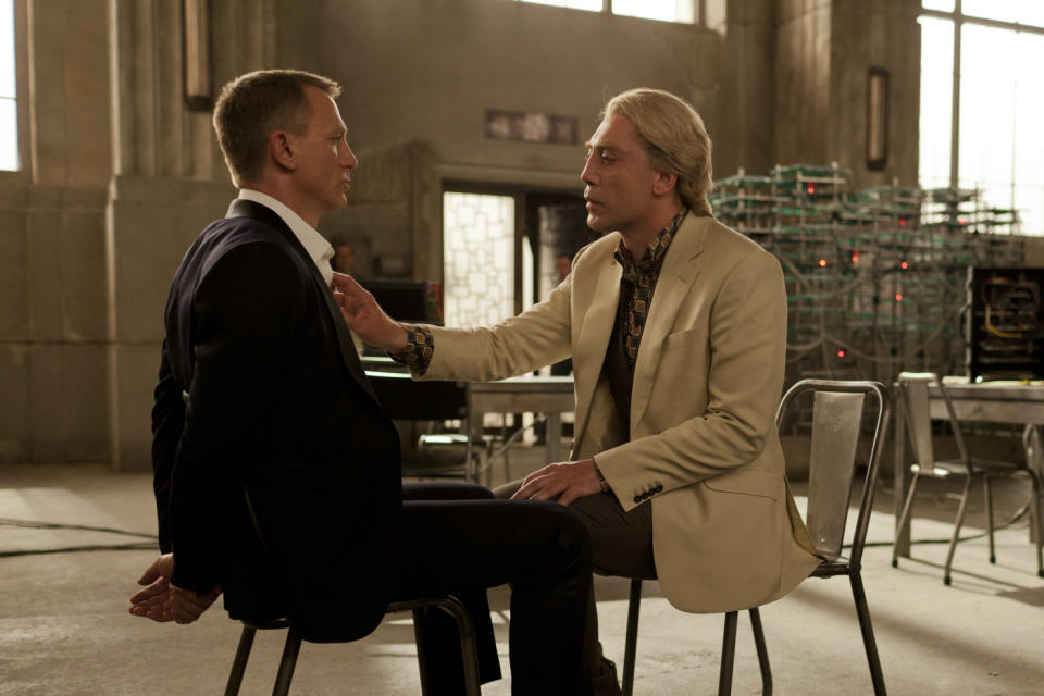 Daniel Craig and Javier Bardem in Skyfall (MGM/EON/Sony Pictures)