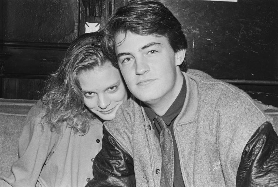 Actors Martha Plimpton and Matthew Perry at the Limelight in New York City, circa 1988. / Credit: Getty Images