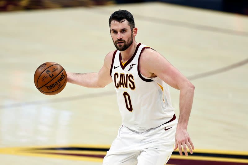 ▲騎士大前鋒Kevin Love。（圖／美聯社／達志影像）