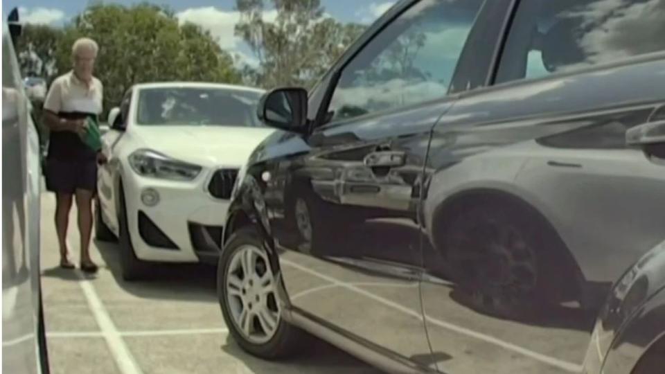 Assignment Freelance Picture Raymond Edwards was allegedly caught keying a car on Brisbane's\n northside. Picture: 7 News