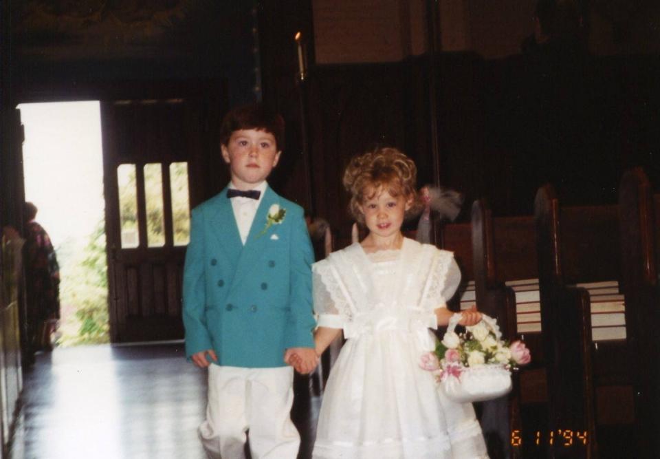 Patrick Casey with his cousin,&nbsp;Andria, when they were children. (Photo: Patrick Casey)