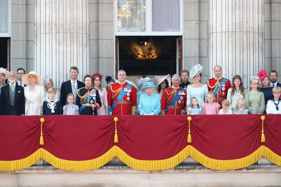 <p>Pictured: Members of the extended royal family.</p>