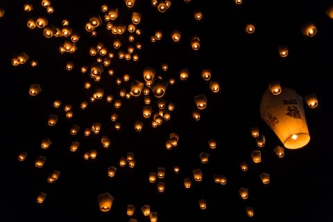 Taiwan's lantern festival - Credit: GETTY