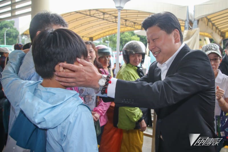 對2018年台北市長選戰，被譽為「後山王」的花蓮縣長傅崐萁表示，「我們不排斥任何種福田的機會」。（陳明仁攝）