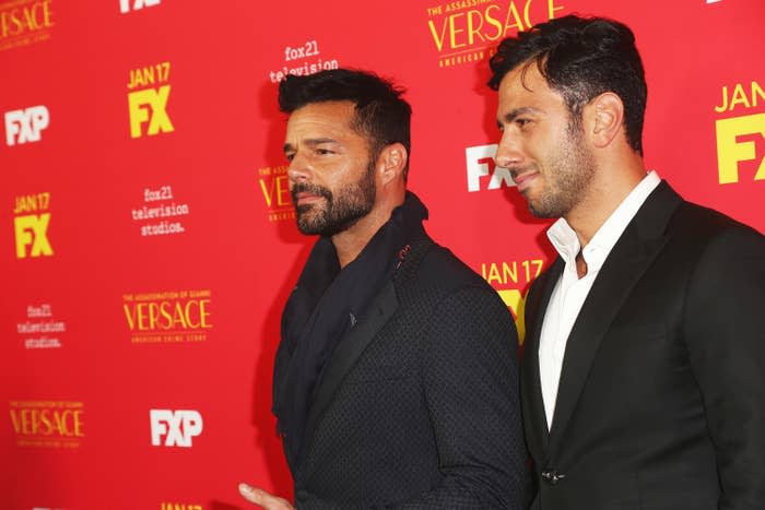 The former couple on the red carpet at a media event