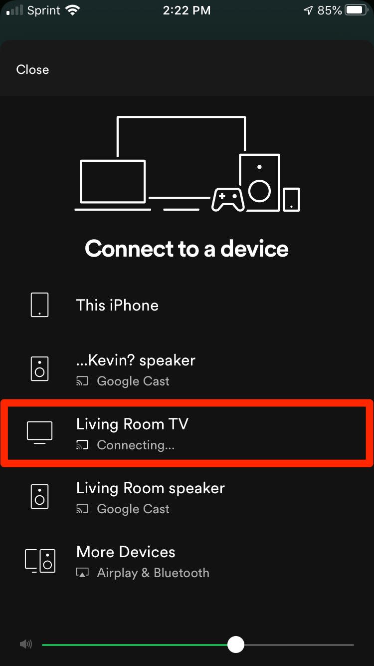 How to chromecast Spotify   2