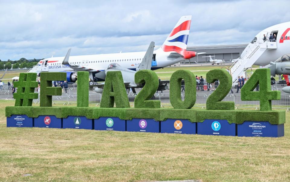 The British Airways display at Farnborough International Airshow