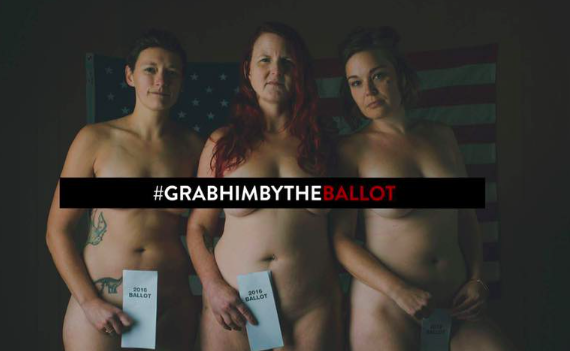 Woman are posing naked in response to misogynistic comments by presidential candidate Donald Trump [Photo: Facebook/ Anja Schutz Photography]