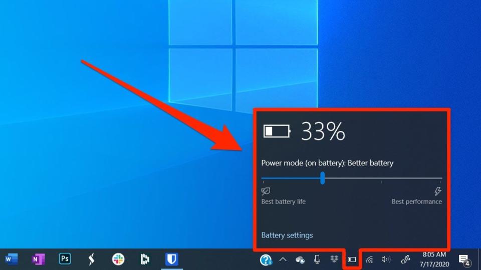 How to save battery on Windows PC 1