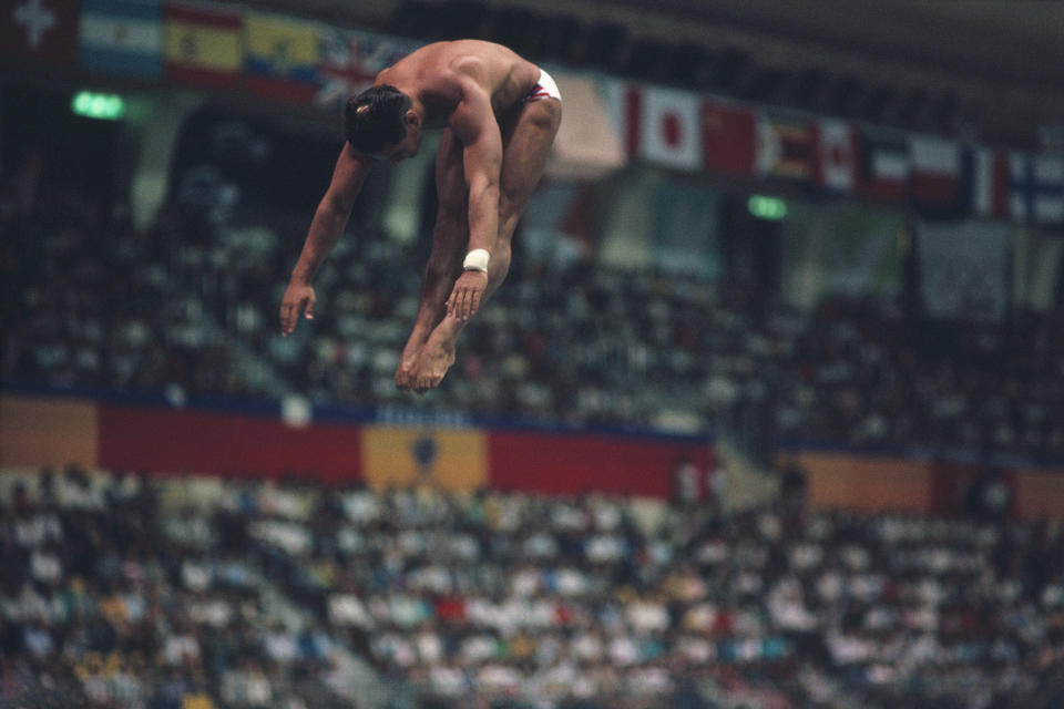 Greg Louganis im Spring (Bild: Dimitri Iundt/Corbis/VCG via Getty Images)