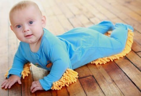 Swiffer will work just fine.   <a href="http://www.huffingtonpost.com/2012/11/13/baby-mop_n_2117703.html" target="_blank">Read More>></a>