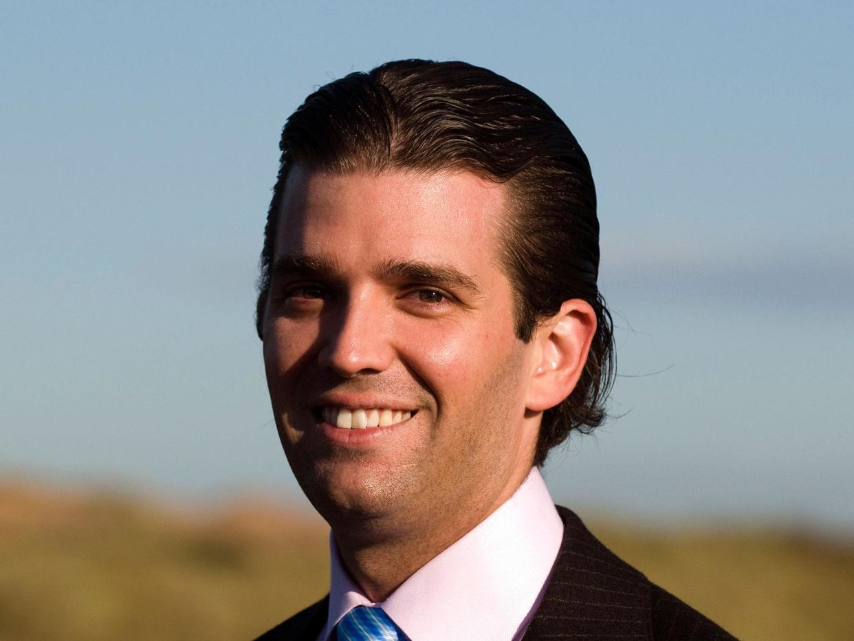 Donald Trump Junior is an avid hunter: Getty