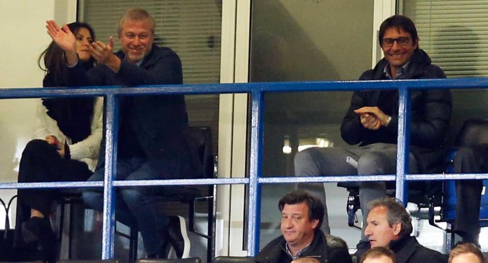 Roman Abramovich and Antonio Conte